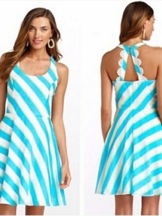 Lilly Pulitzer Dresses & Skirts - Lilly Pulitzer Sleeveless Dress – Blue & White Striped | Size 8